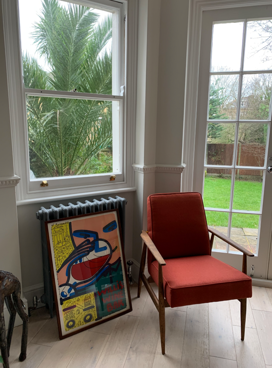 Fauteuil original vintage poli 300-190