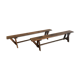 Paire de bancs de ferme
