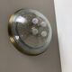 Ice glass bubble brass ceiling light by Hillebrand Leuchten, Germany, 1970s