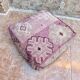 Handmade Berber Kilim pouf, floor cushion