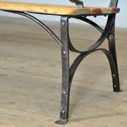 Banc de parc en fer riveté, années 1920