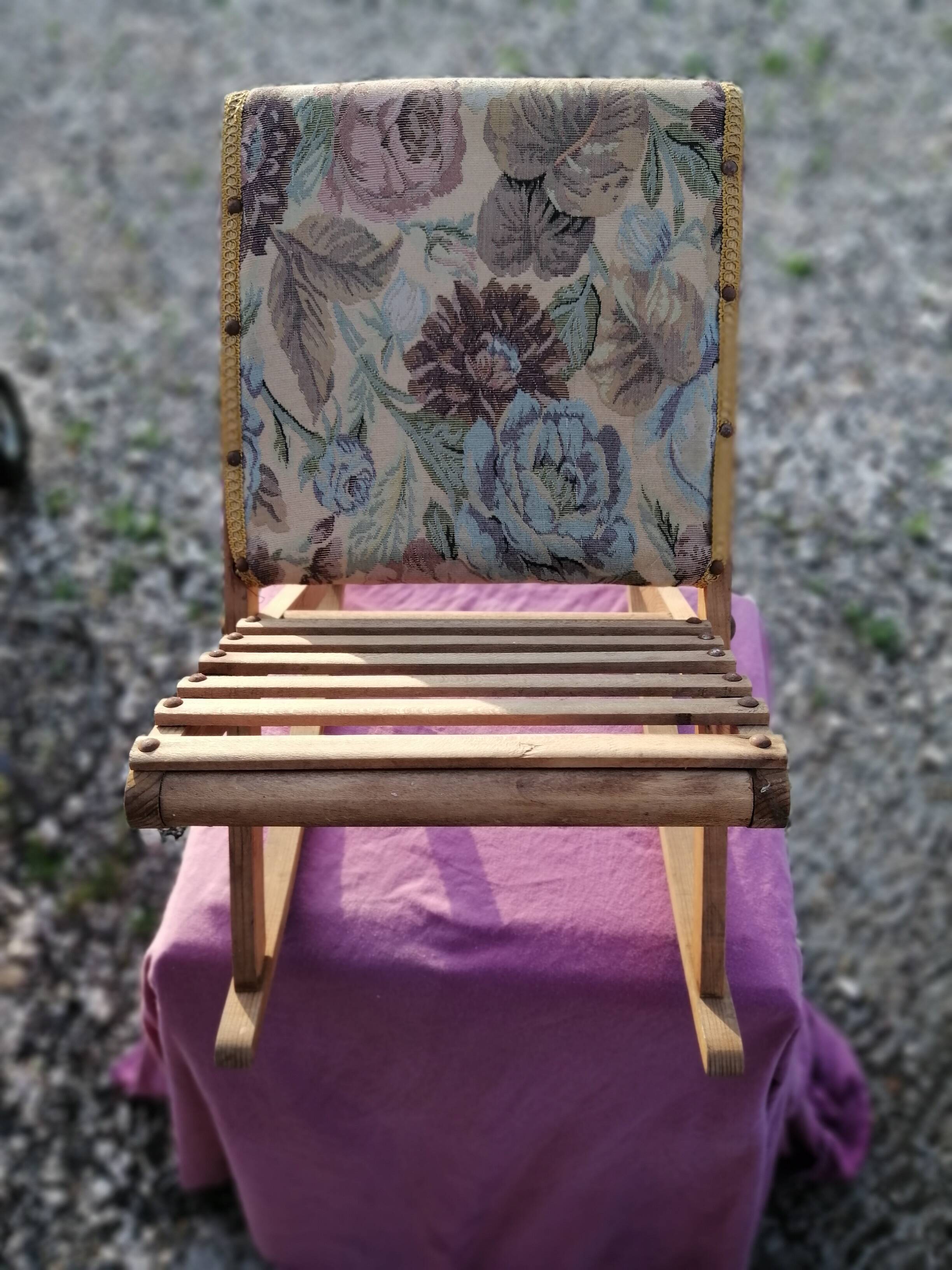 Vintage rocking foot rest