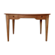 Bureau ancien à double tiroir, pieds gainés, XIXème