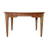 Bureau ancien à double tiroir, pieds gainés, XIXème