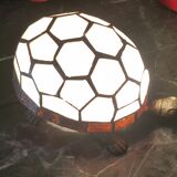 Tiffany style turtle stained glass lamp