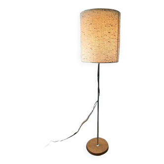 VINTAGE FLOOR LAMP / FLOOR LAMP WITH CHROME / WOOD