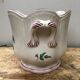Old Cache Pot K&G LUNEVILLE Ceramic White Decoration Vintage Flowers