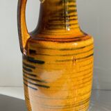 Vintage glazed ceramic amphora vase – west germany