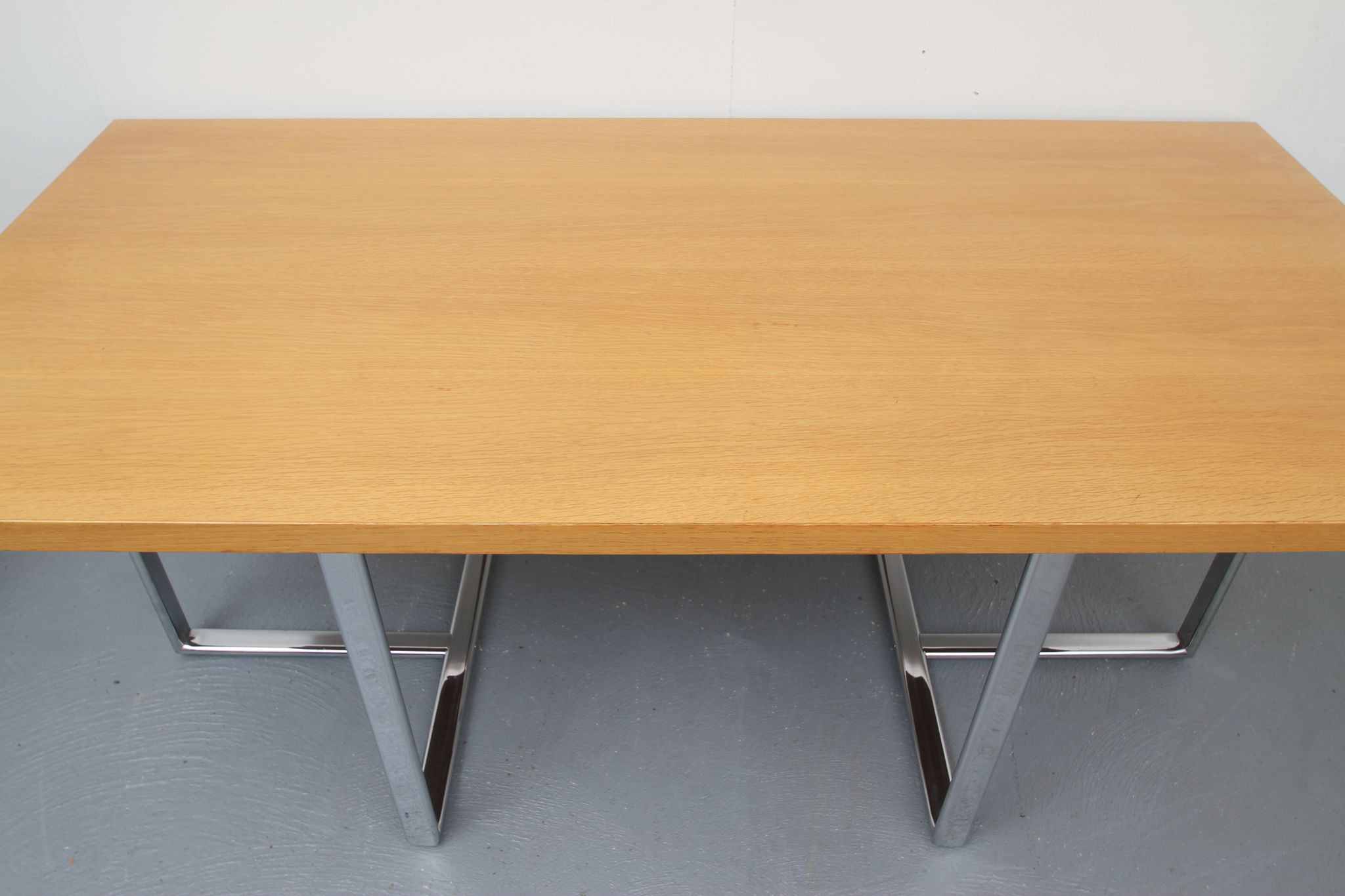 Bureau bureau en chêne clair - 1970