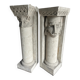 Sculptural plaster columns by Walter De Buck (set of 2)