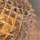 APPLIQUE Semi-Crystal Ceiling Light 1950s