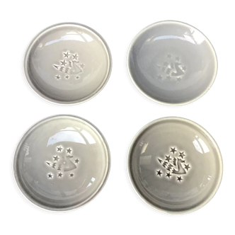 Lot de 4 coupelles Gien pour Concorde Air France