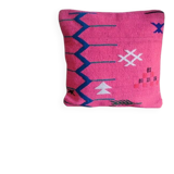 Coussin berbère rose et bleu