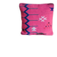 Berber cushion in pink and blue