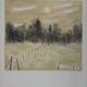 Bernard Gantner: Clearing under the snow, signed original lithograph.