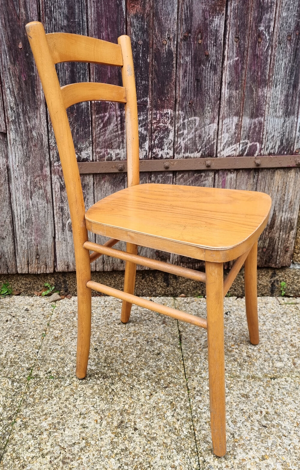 Six Luterma chairs, stylized seat, vintage, 50s-60s