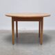 Round extendable dining table in oak by Van Den Berghe-Pauvers, 1970s