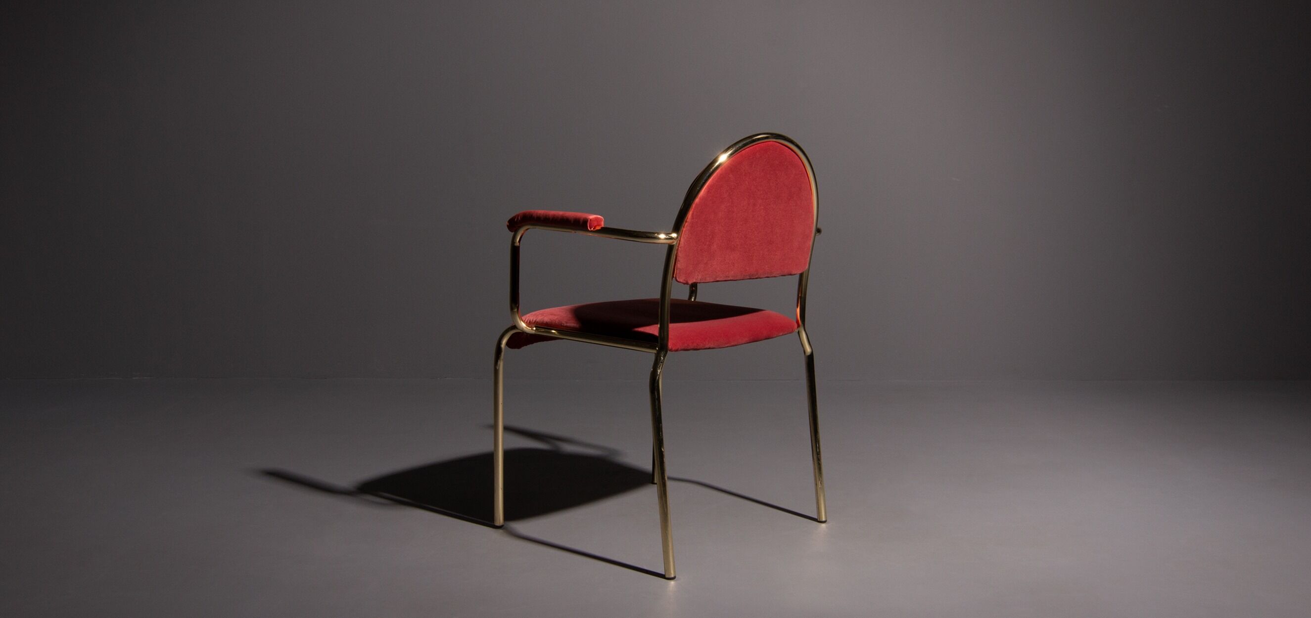 Hollywood Regency chair with or without armrest