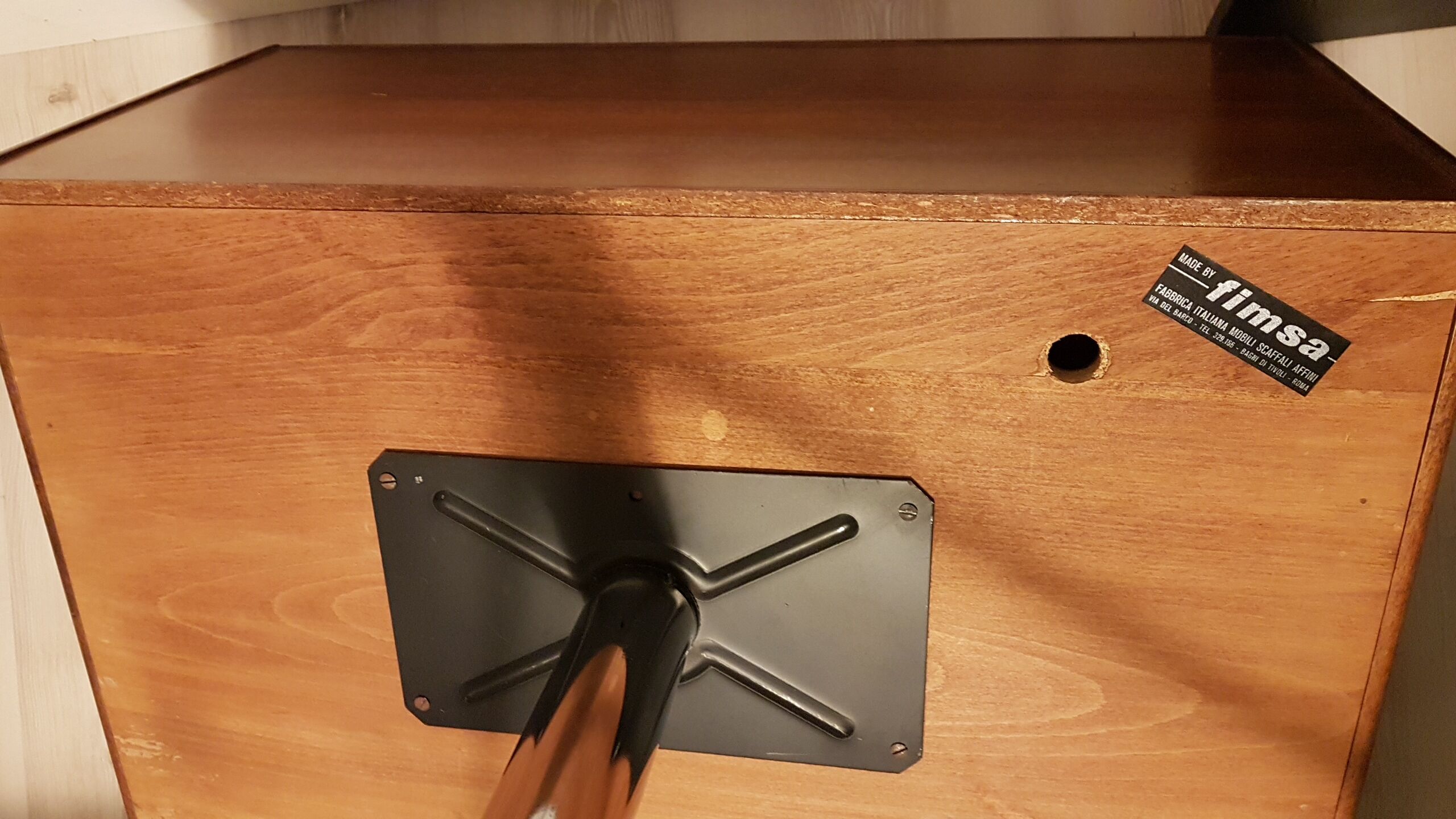 Vintage Italian storage console edited by Fimsa in the 1960s