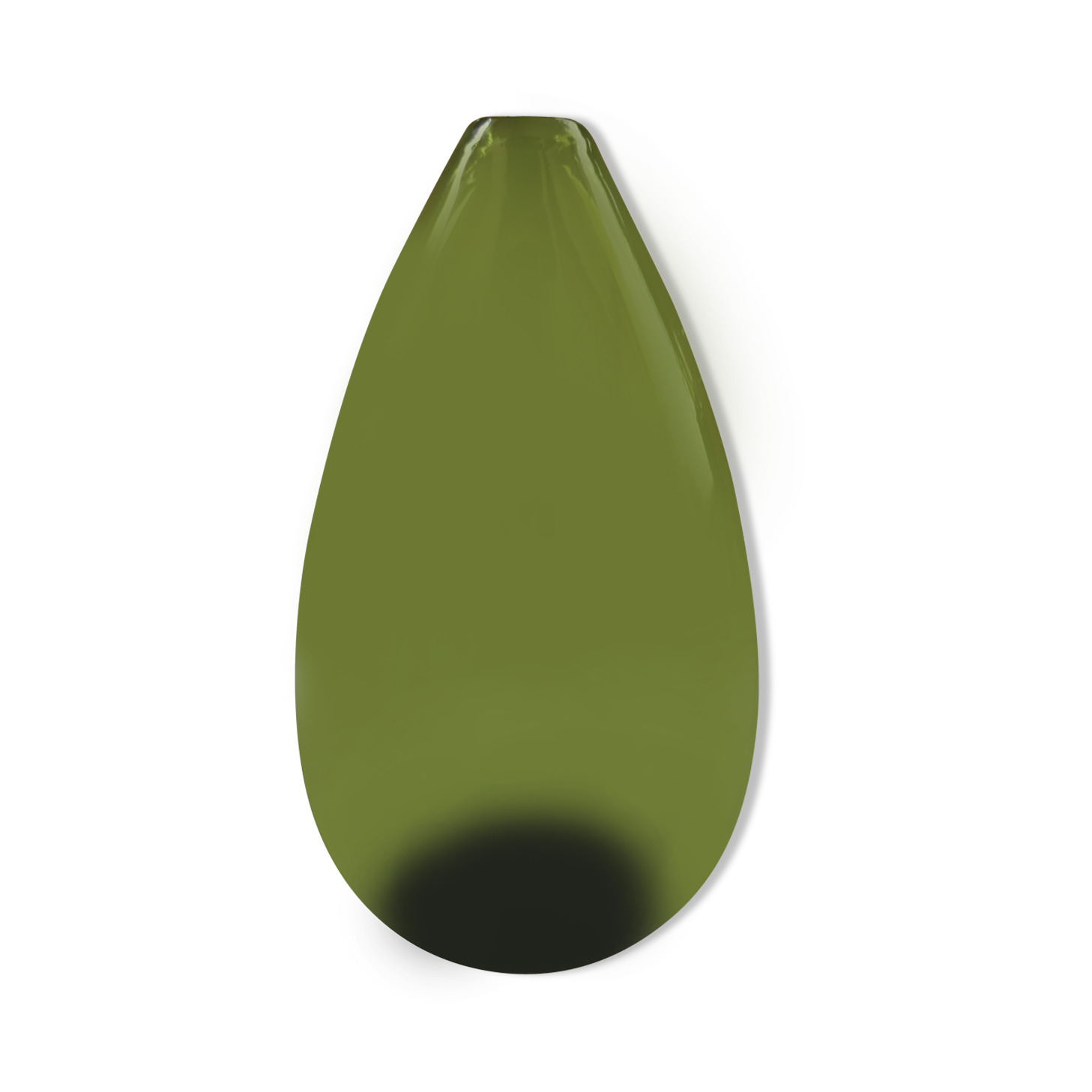 Glass vase drop 15 cm in height