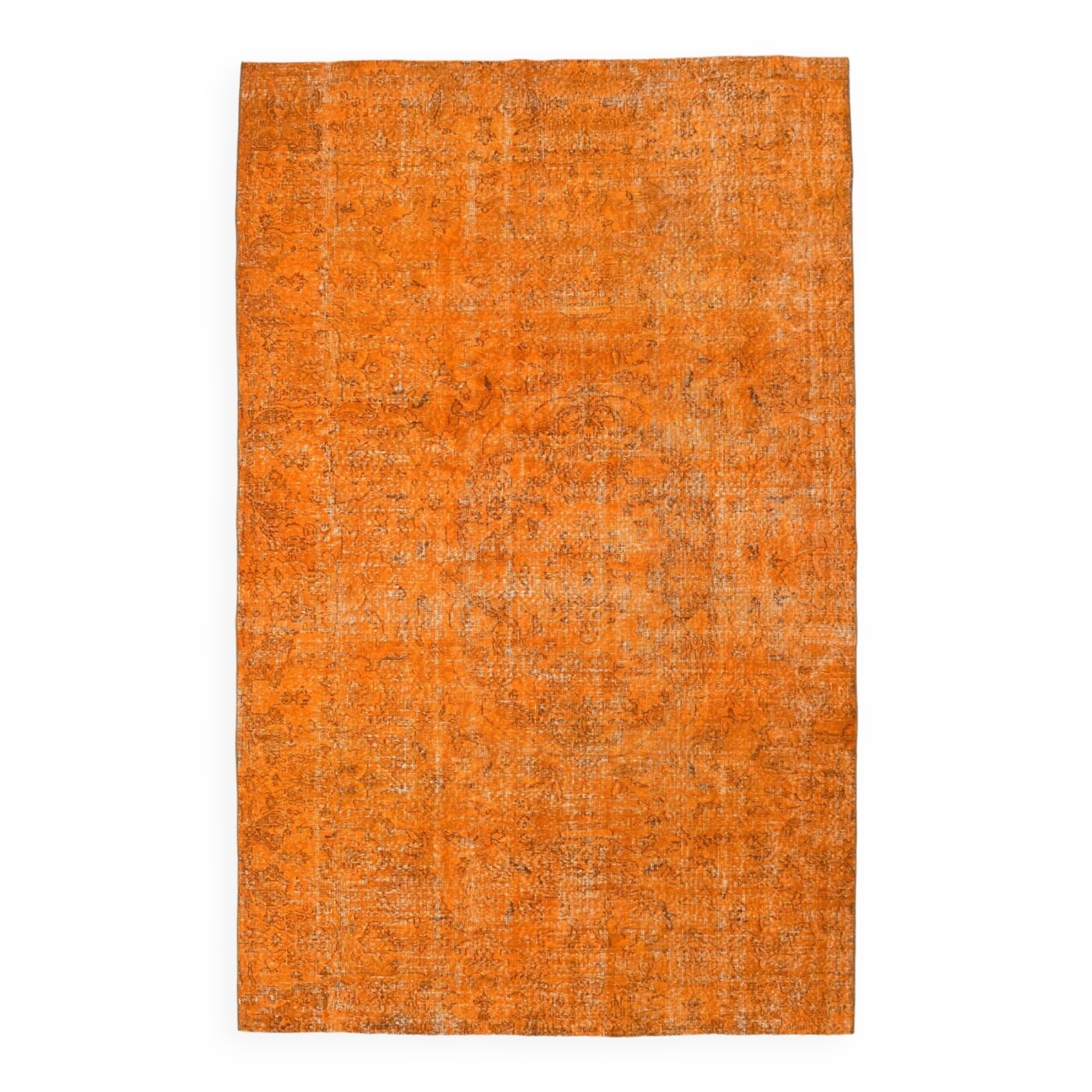 6x9 Pumpink orange vintage rug 181x287Cm SK 3400