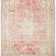 Tapis de salon rouge persan et crème, 279x374 cm