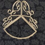 Wrought iron corner shelf