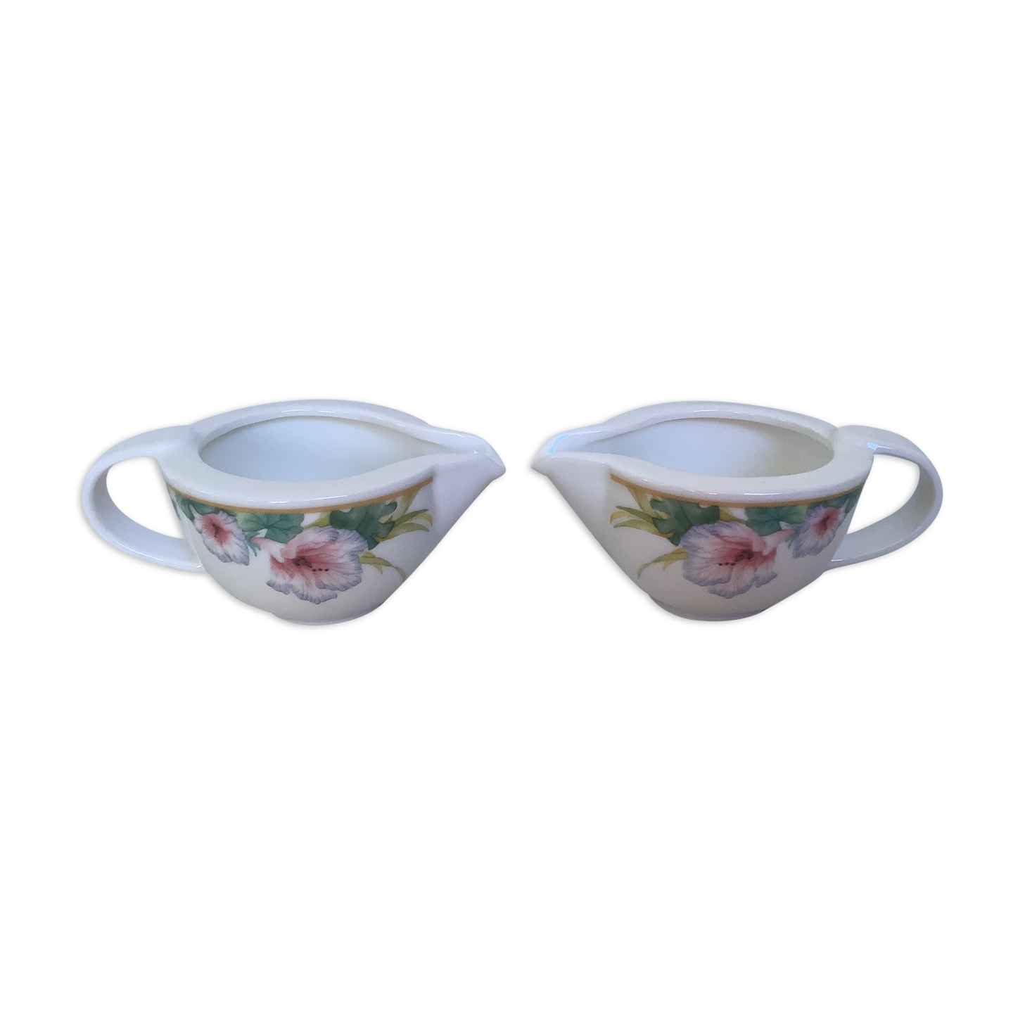 Pair of Villeroy and Boch cream and sauce boats