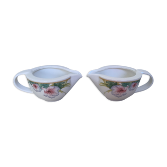 Pair of cream pots Villeroy and Boch