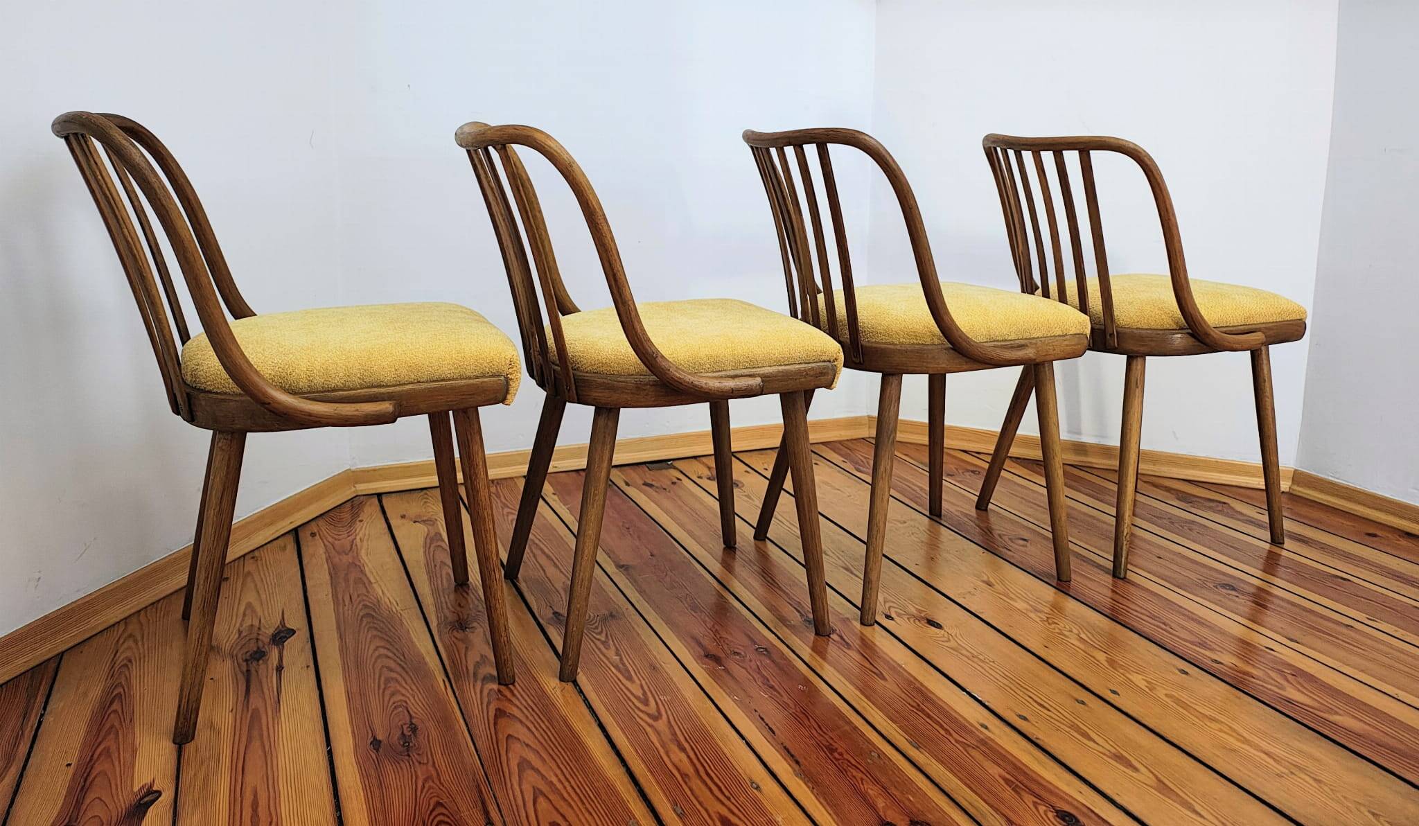 Dining Chairs attributed to A. Suman for Tatra Nabytok, Czechoslovakia, 196