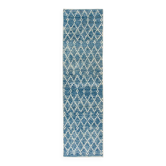 Moroccan Berber Tulu Runner Rug in Light Blue Color. 100 Wool