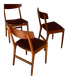 Set of 4 vintage Scandinavian "Virta" chairs