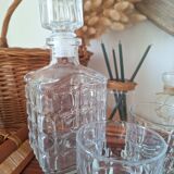 Vintage Whiskey Decanter and Glasses