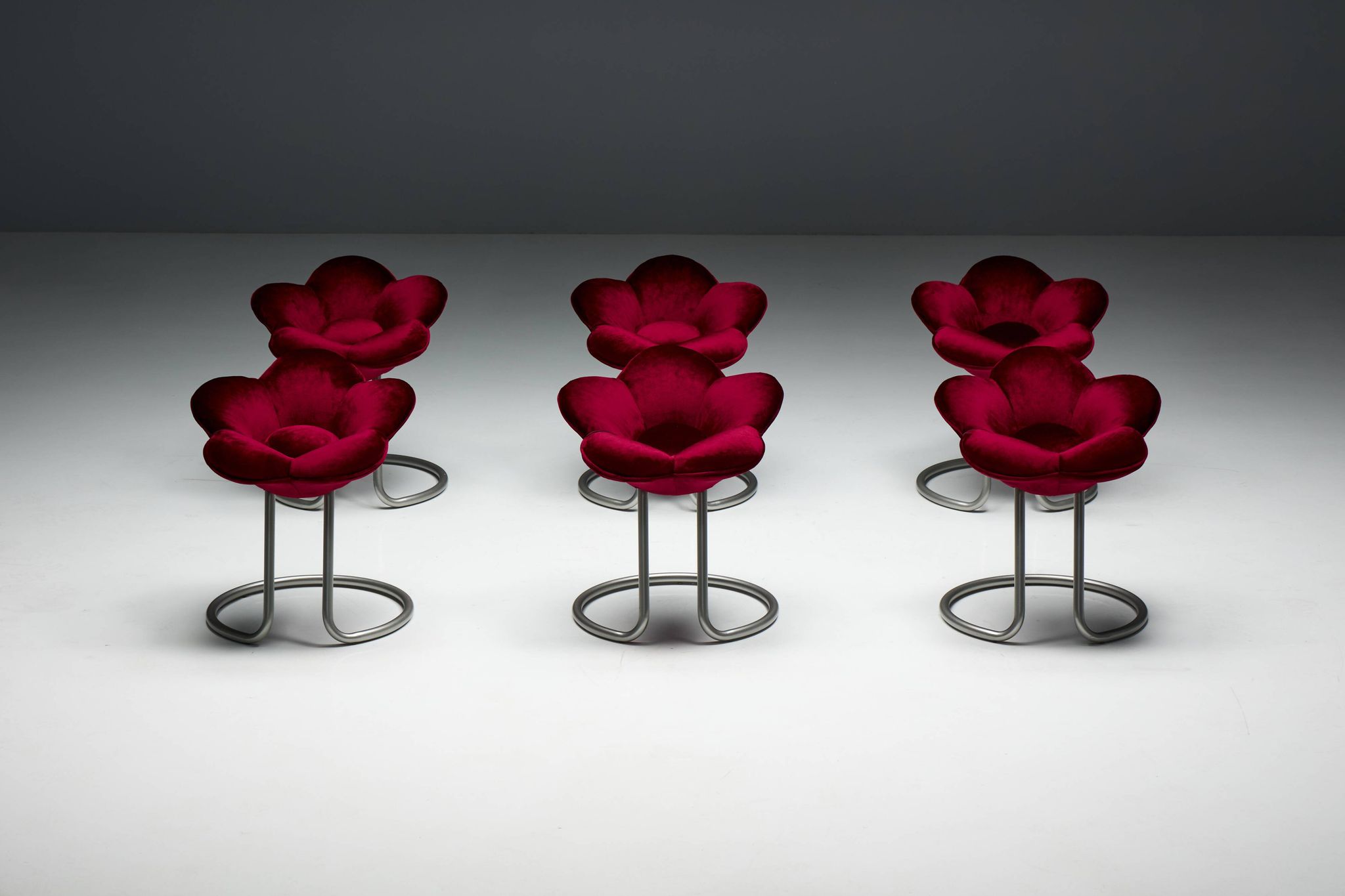 Tabourets Fleur Soshun par Masanori Umeda pour Edra, Italie, 1990s