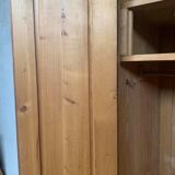 Parisian wardrobe with 2 doors in solid fir