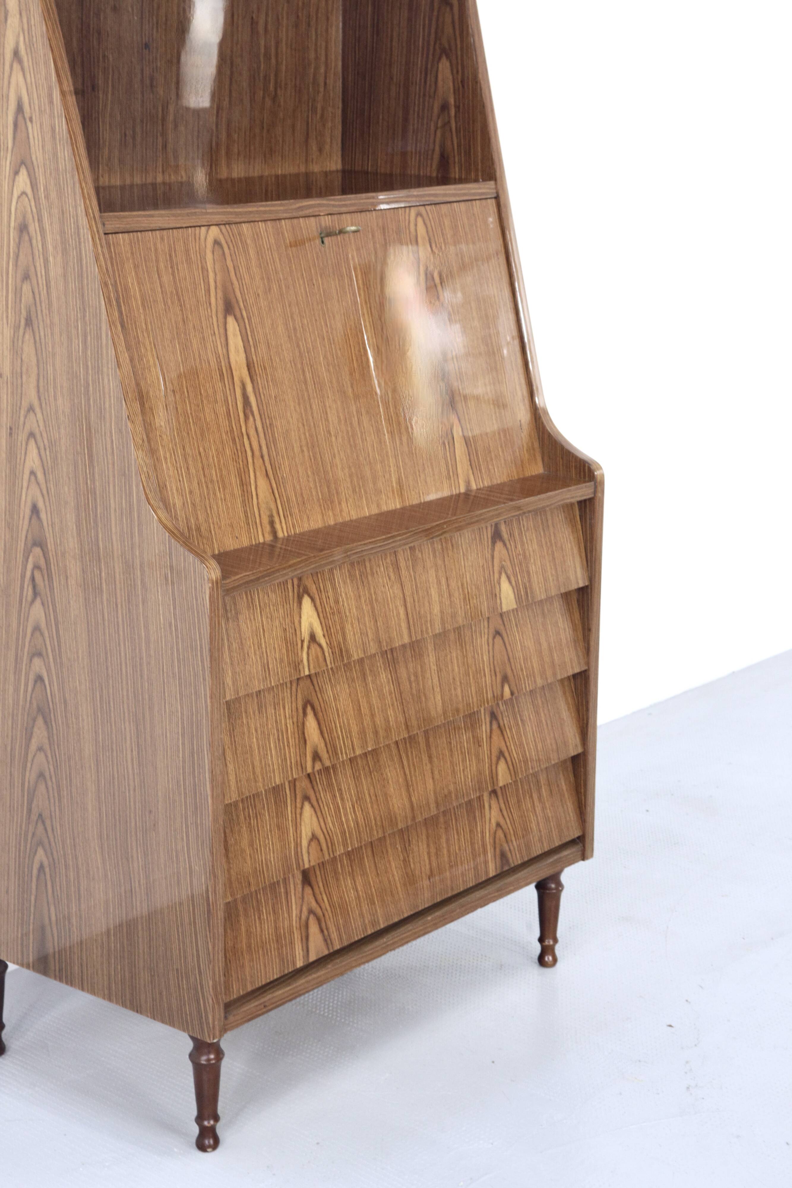 Midcentury italian bureau in teak