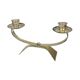 Vintage modernist WMF two-arm candle holder, Radtke model (1958), silver