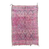 Vintage pink Berber rug from Boujad