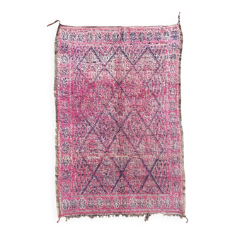 Vintage pink Berber rug from Boujad