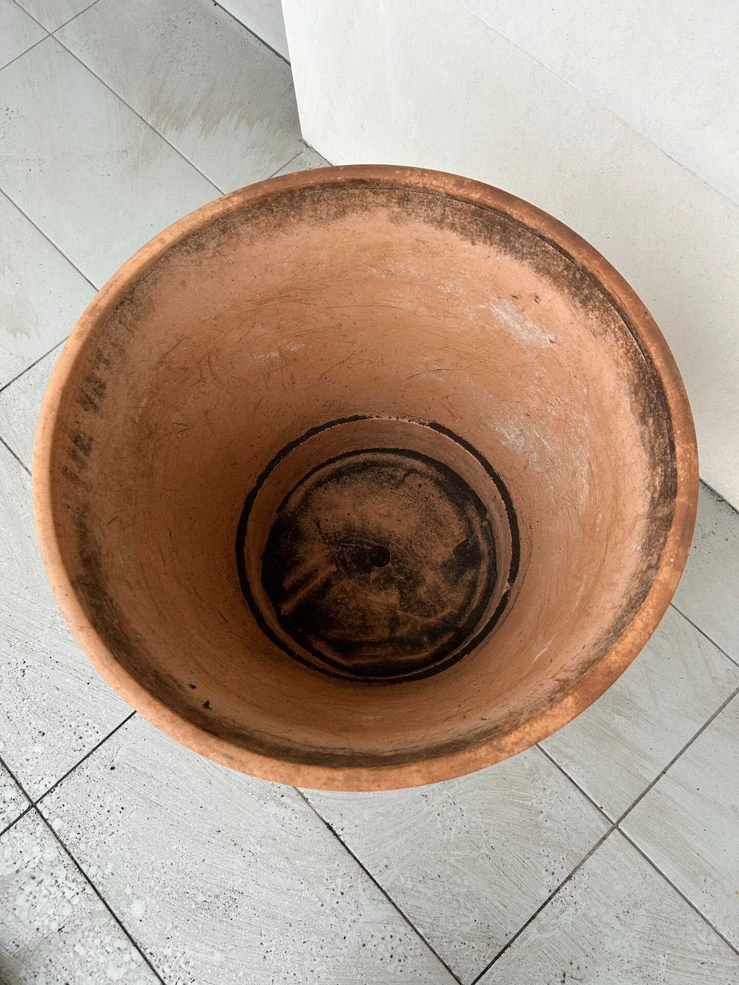 Large terracotta pot
