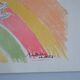 Picasso original lithograph 1952 Dove with a rainbow 38x28cm