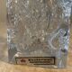 IG Ingrid Glas Blockkristal candle holder for Kerzenleuchter 70s