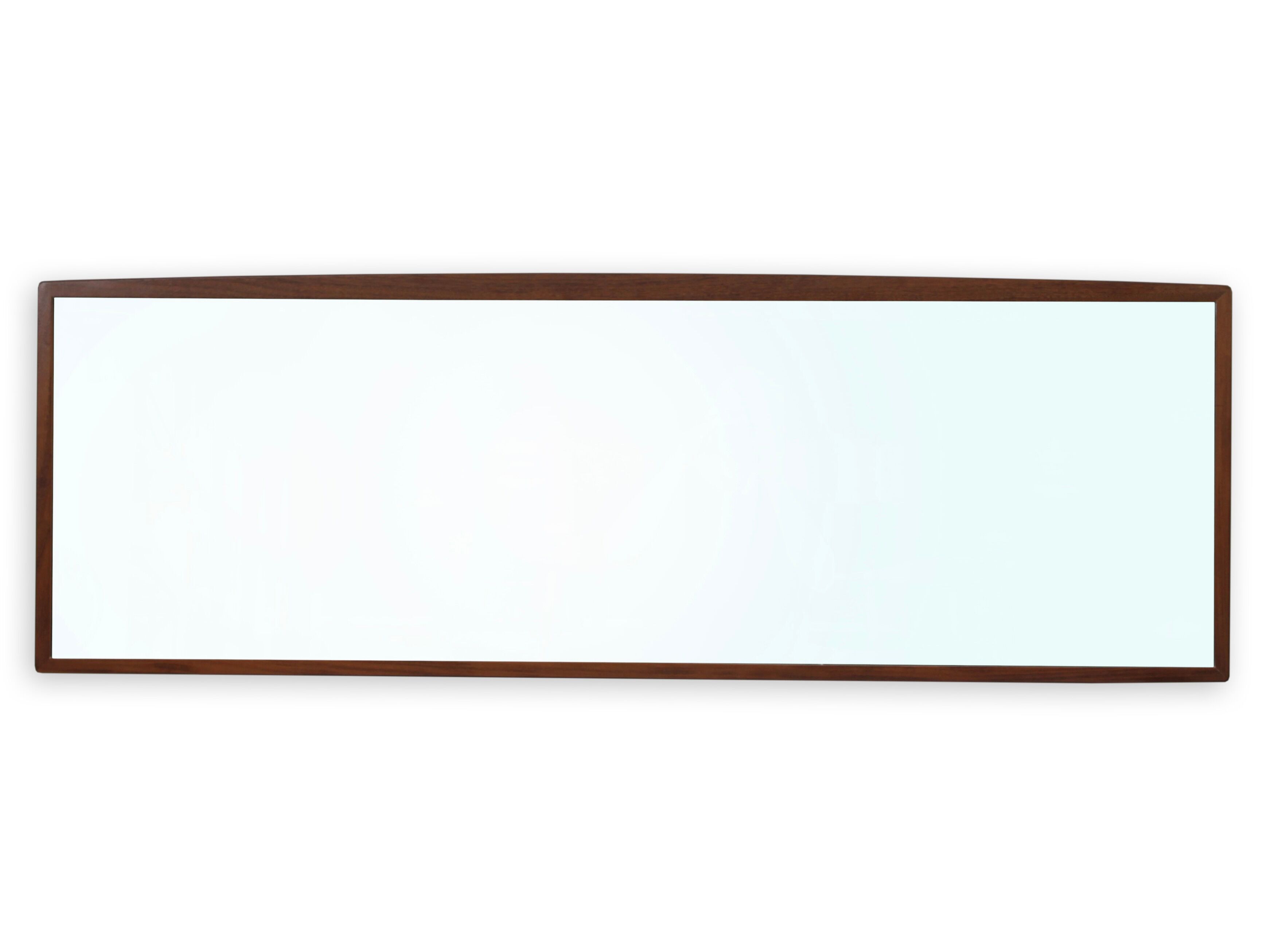 Miroir scandinave horizontal en palissandre de Rio 139x47cm