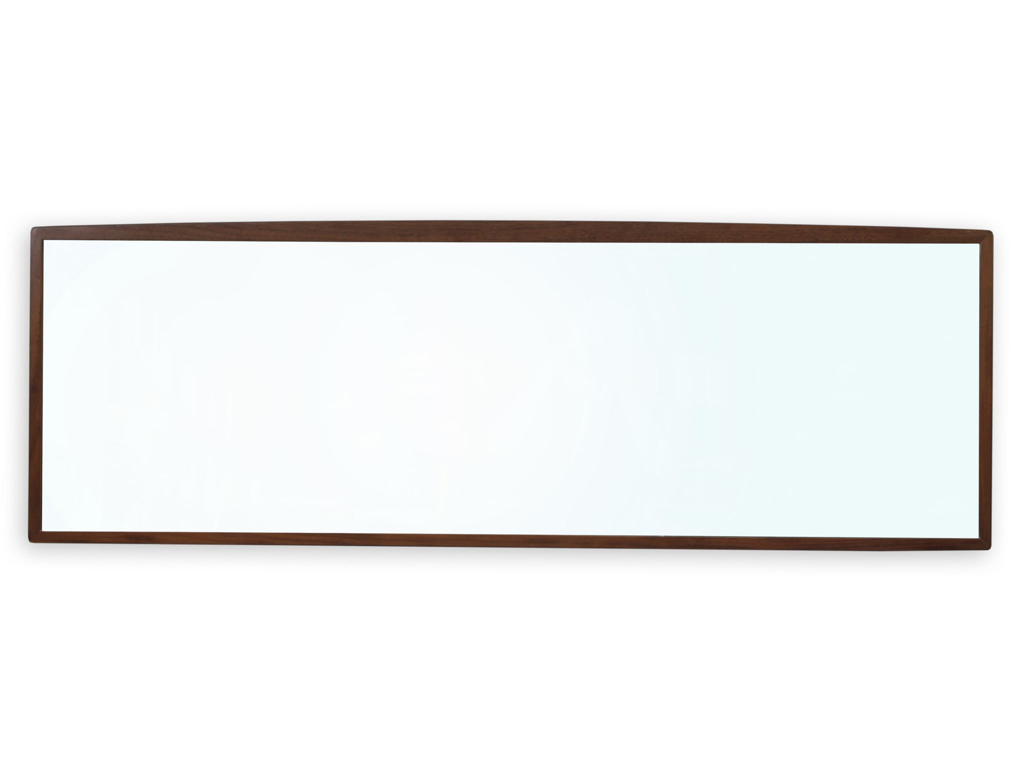 Miroir scandinave horizontal en palissandre de Rio 139x47cm