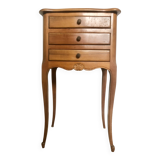 Louis xv style wooden bedside table