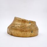 1970s gilt bronze elephant foot ashtray