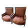 Pair of Louis XVI style armchairs