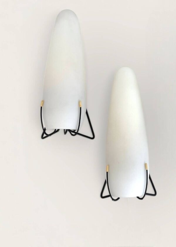 Paire d’appliques scandinaves Louis Kalff pour Philips années 60