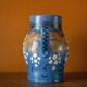 pichet céramique vintage, cruche céramique bleu, carafe