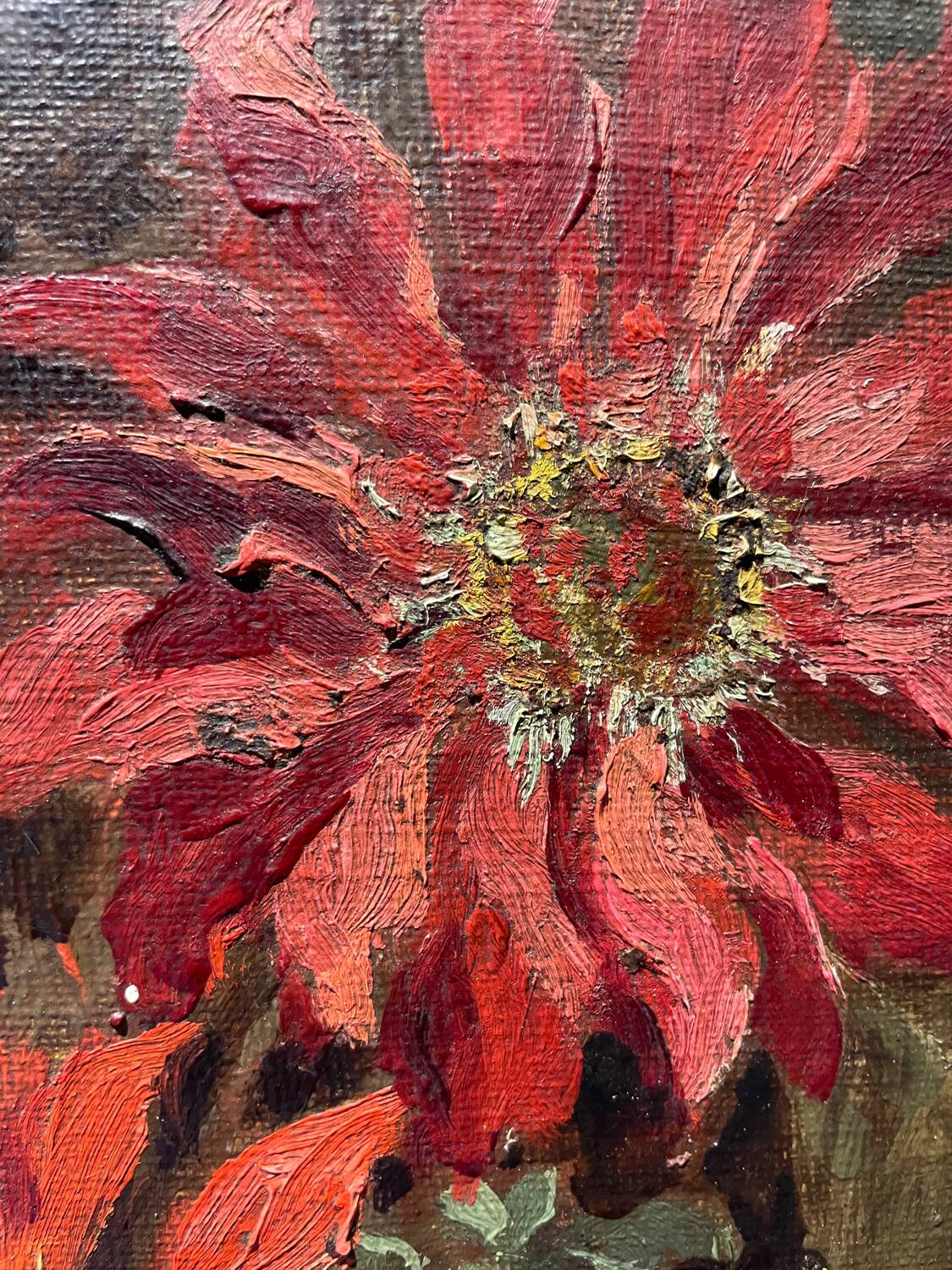 Still life with red flowers 20th century